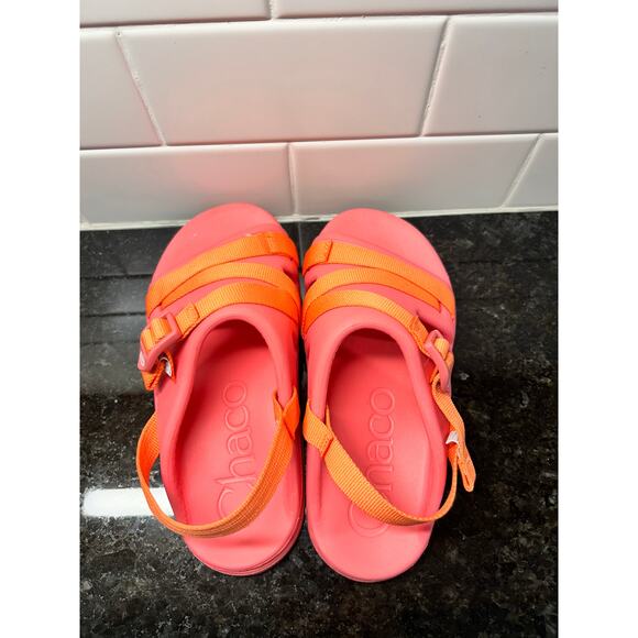 Chaco Kids‎ Chillos Sport Sandals Slides Slingback Outdoor Rose Pink Size 3 - Picture 7 of 10